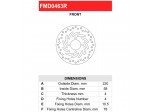 Δισκόπλακα Εμπρός Honda PCX 125 / PCX 150 2010-2018 FMD0463R Ferodo